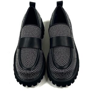 KARL LAGERFLED PARIS Women's Grady Slip-On Embellished Lug Sole Loafer